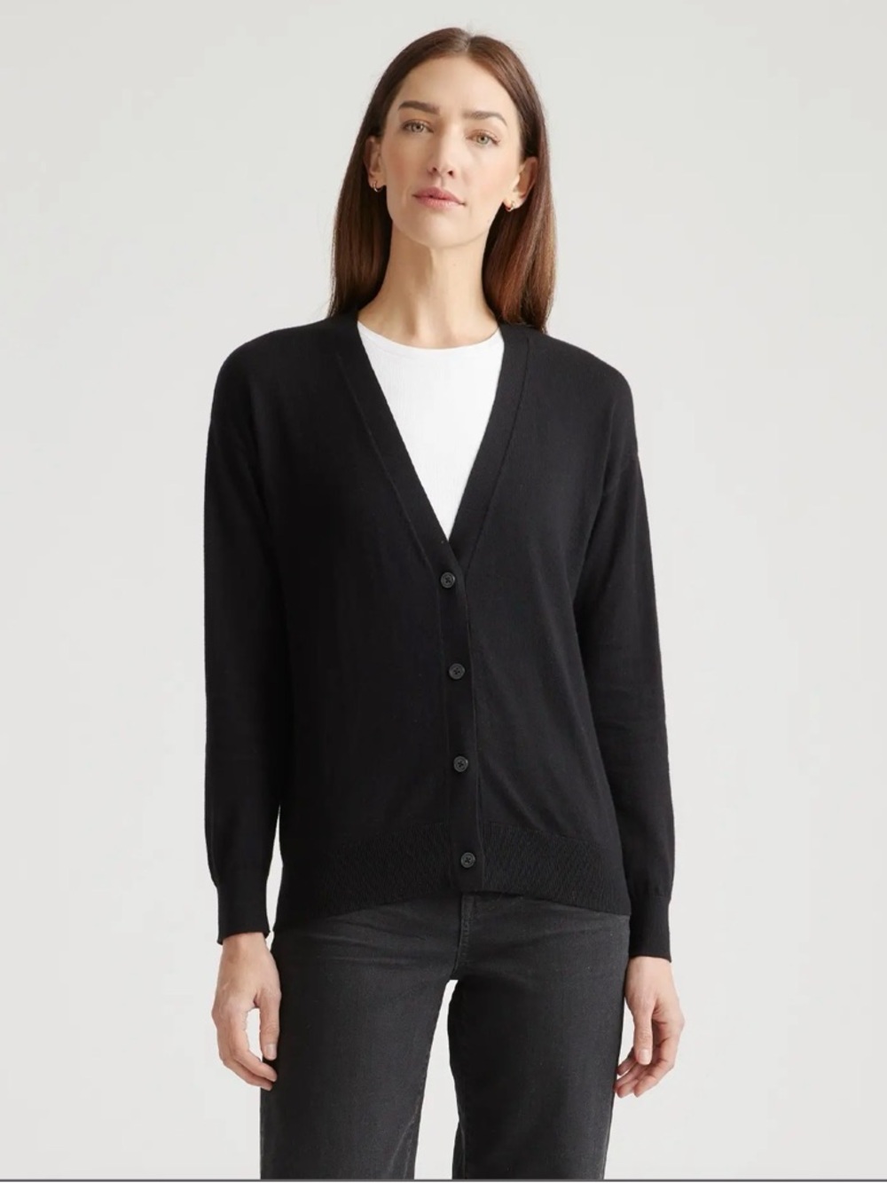 Quince cotton cashmere cardigan